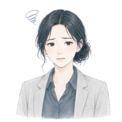 困った表情のホリスさん