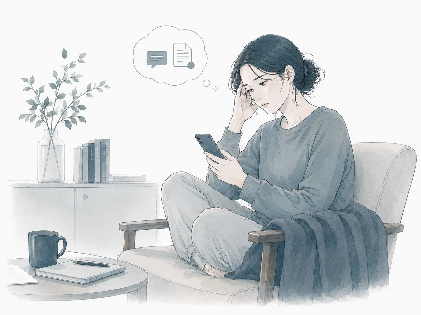 事務作業によって企画や発信の時間が削られている様子