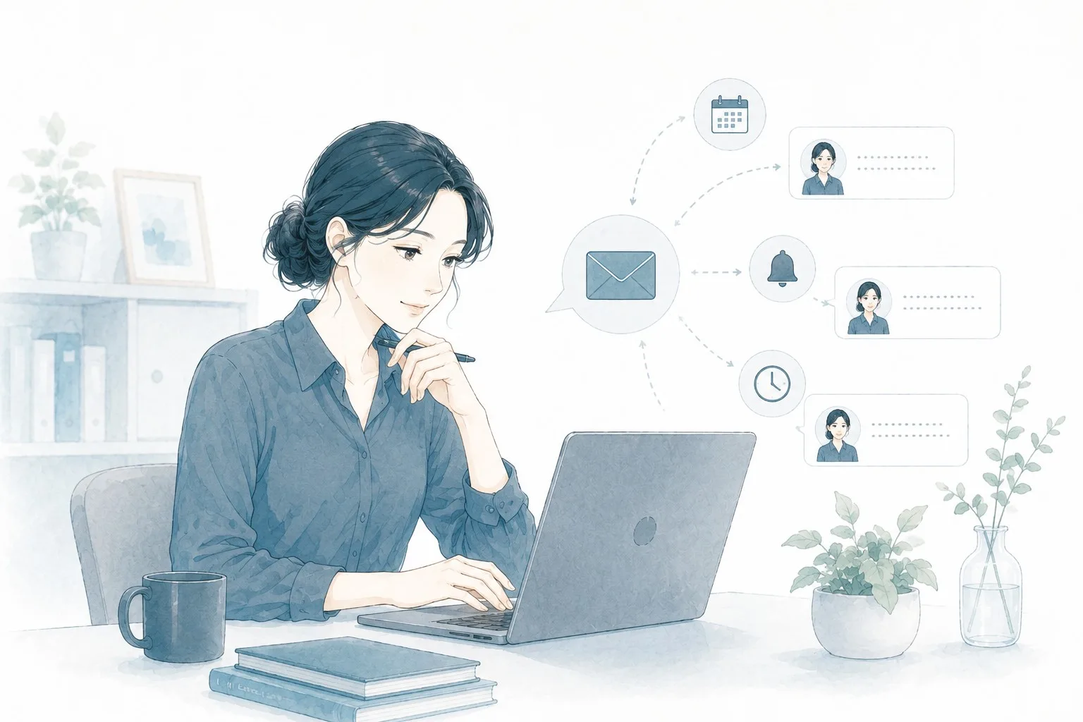 関係性が途切れにくくなるイメージ