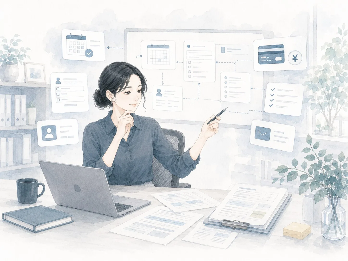 必要なパッケージを選ぶイメージ